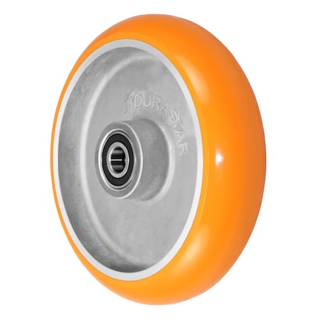 Durastar Wheel, 8X2 Sirius Dua Premium Polyurethane, Aluminum (Donut, Yellow), D 820DUA63M
